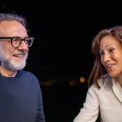 Massimo Bottura e la moglie Lara Gilmore