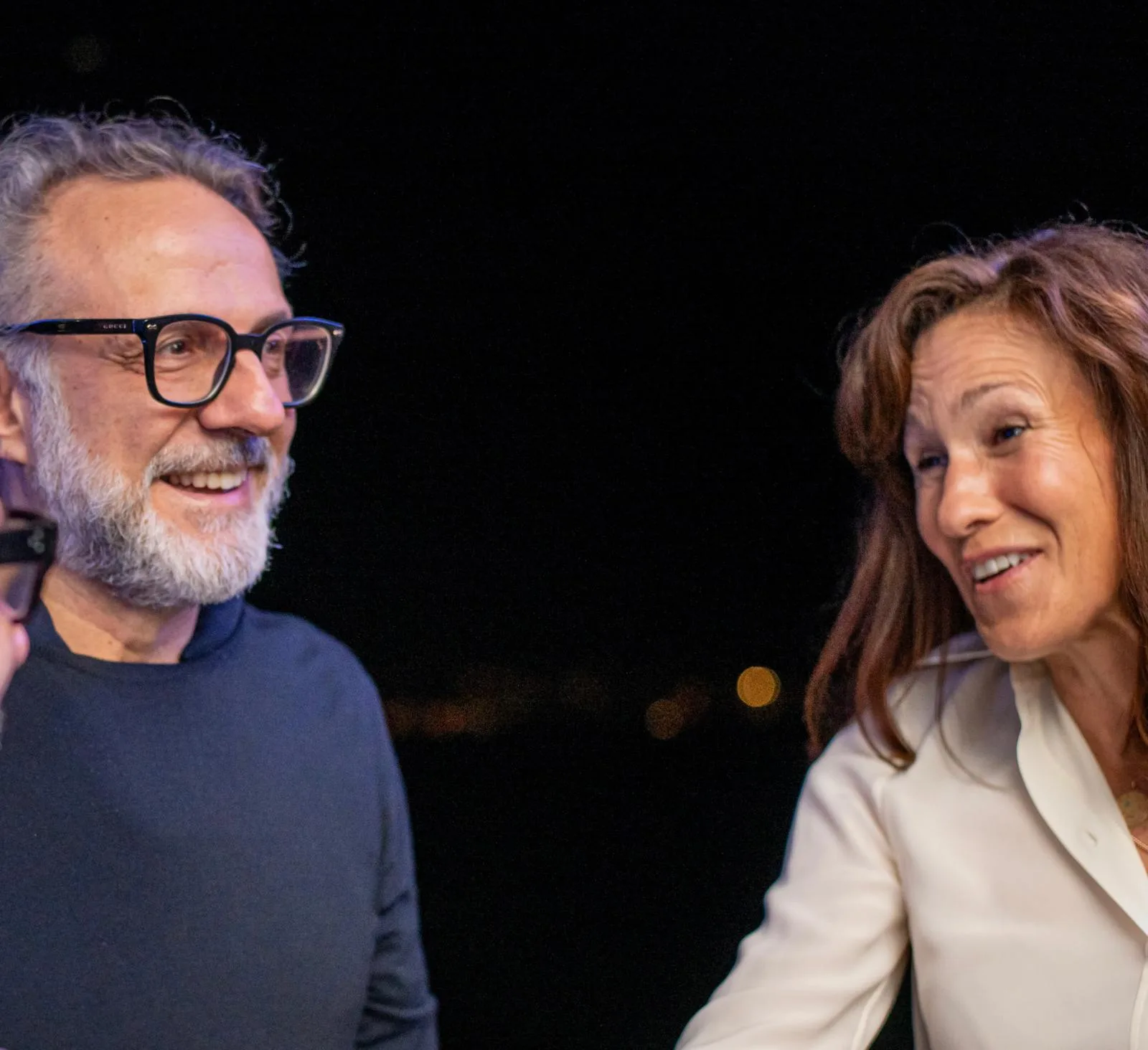 Massimo Bottura e la moglie Lara Gilmore