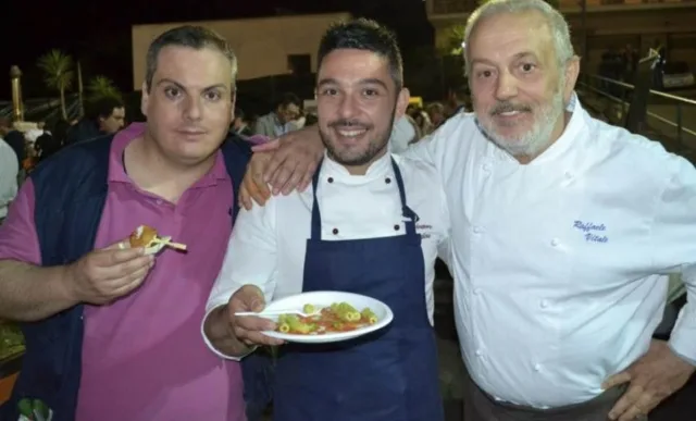 io, raffaele e salvatore alla festa in condotta