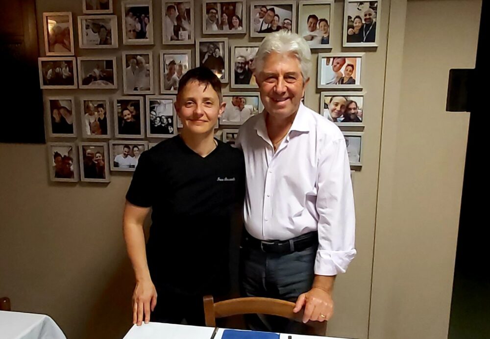 Irina Pizzeria a Savigno - Irina con Franco D'Amico