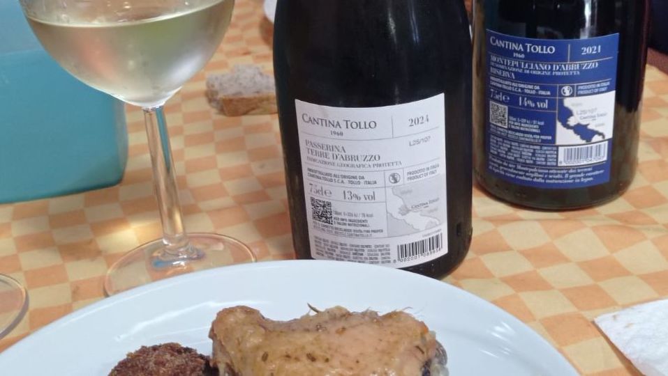 Controetichetta Passerina Terra d'Abruzzo Dop 2024 Cantina Tollo