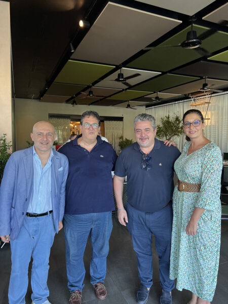 Da sx: Albert Sapere, Luciano Pignataro, Giuseppe Di Martino, Barbara Guerra