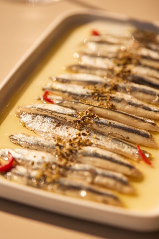 Le alici di Pioppi marinate di Suscettibile