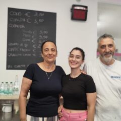 Raffaele Del Verme con moglie e fglia