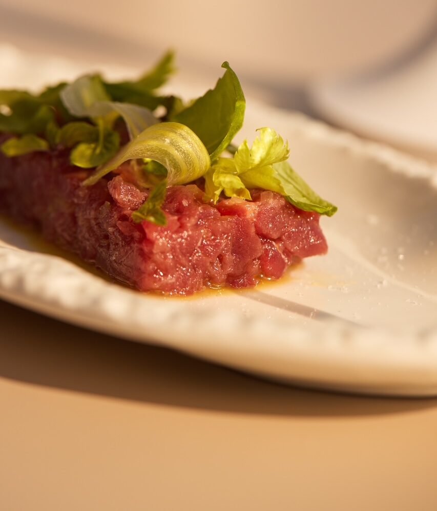 la tartare di tonno locale di suscettibile