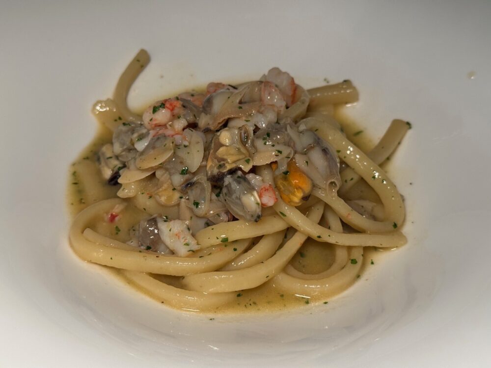 scialatielli ai frutti di mare di stefano luongo, suscettibile pioppi