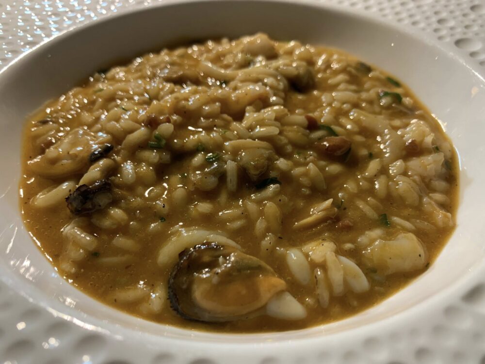  Il Borgo di Mare ad Acciaroli, il risotto alla pescatora di Marco