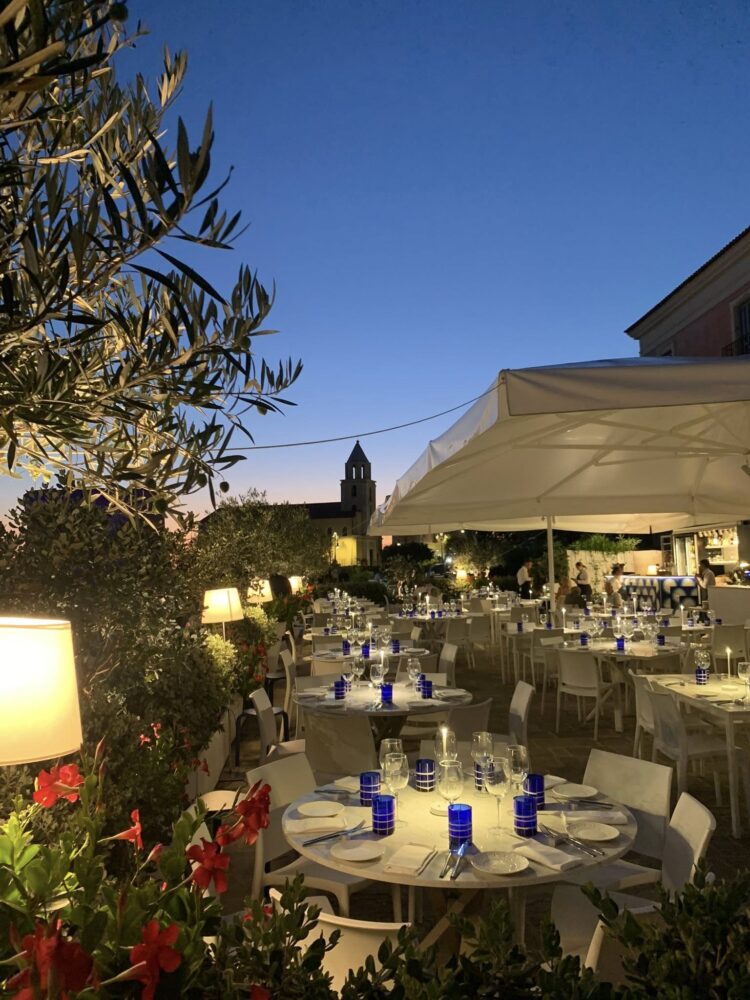  Il Borgo di Mare ad Acciaroli, il dehors panoramico