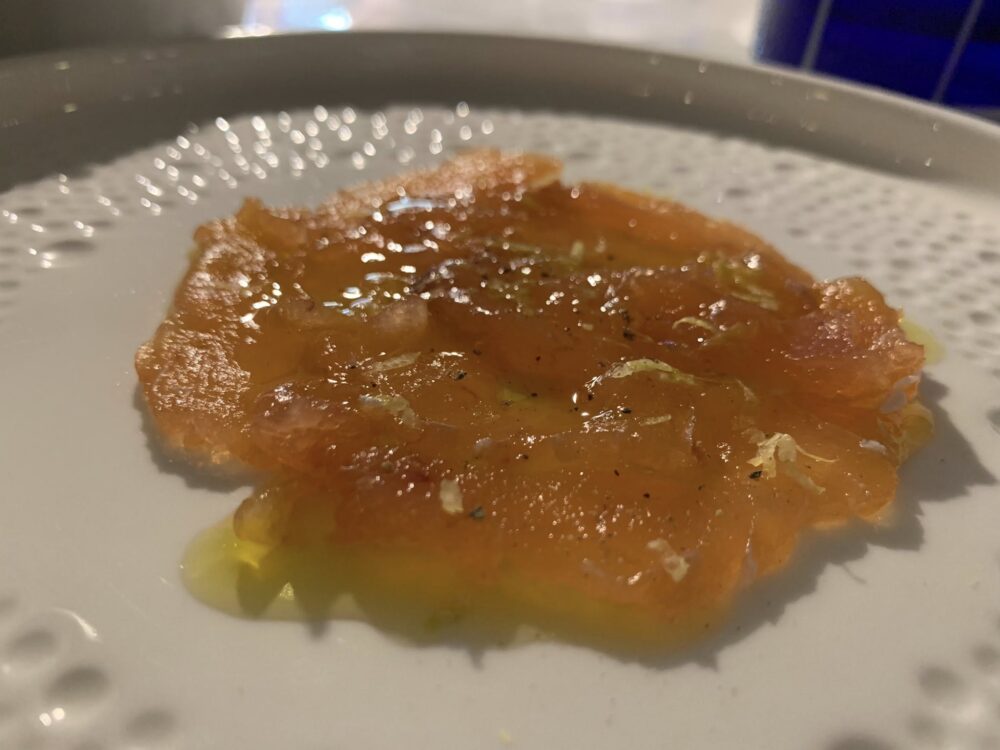  Il Borgo di Mare ad Acciaroli, crudo di aguglia