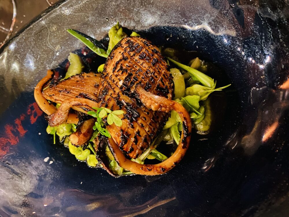 Pietrarossa - seppie al Kamado