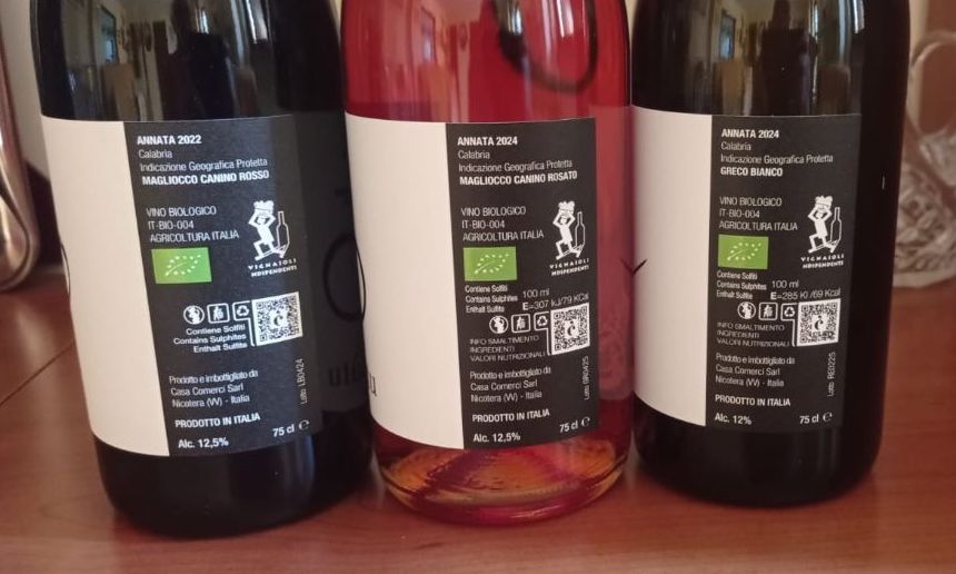 Controetichette vini Casa Comerci