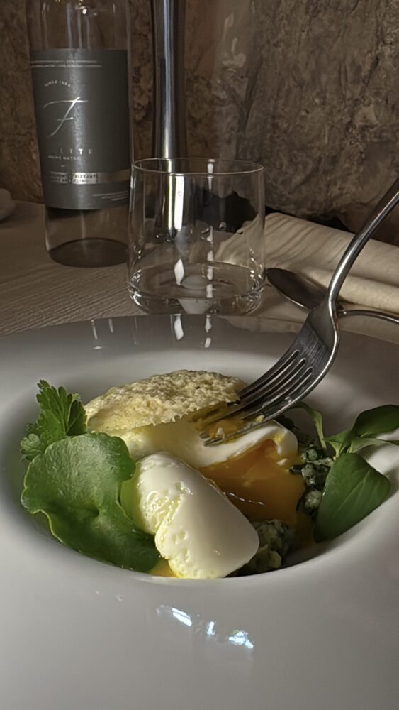 La locanda del Cardinale- PANCOTTO, UOVO E ERBE AMARE