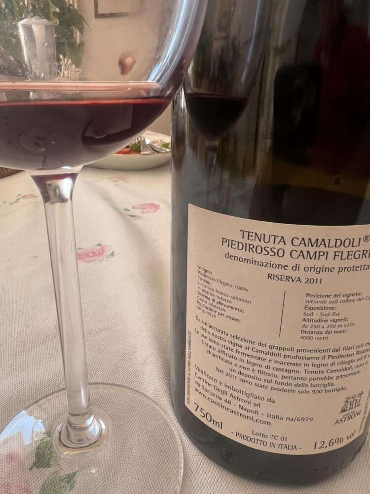 Tenuta Camaldoli 2011 Campi Flegrei doc Cantine Astroni