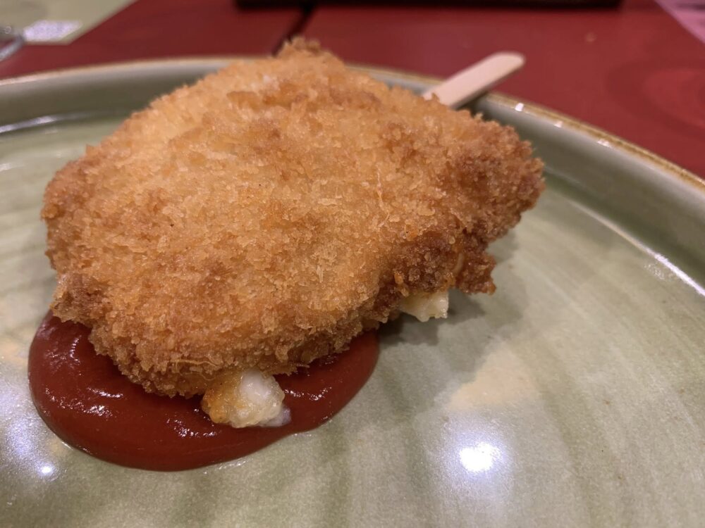 Stratto Pizza a Vallo, stecco di mozzarella in carrozza