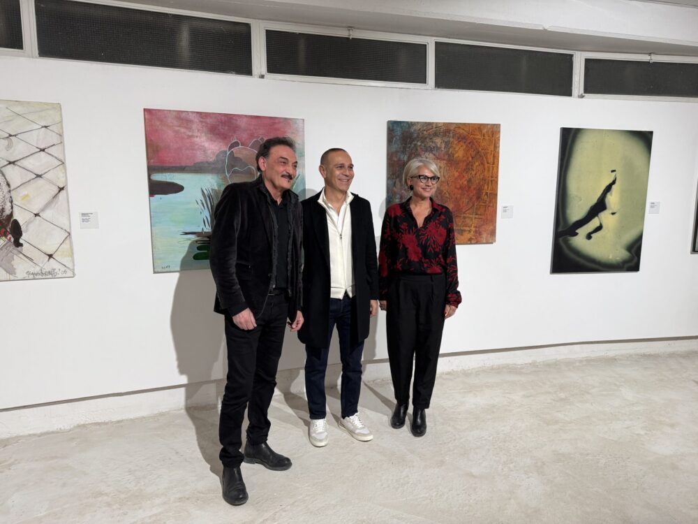 Il direttore del Cam Antonio Manfredi, Ditto Fabio, Graziella Geraci (ufficio stampa)