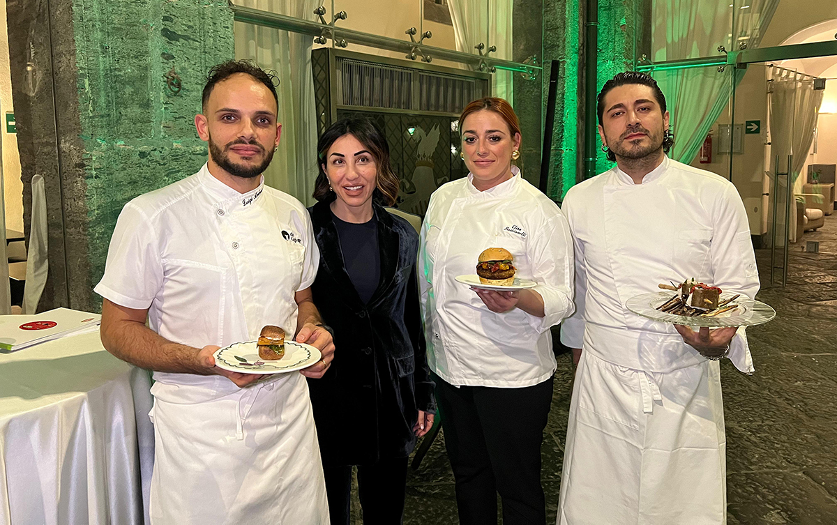 Maria D'Amico insieme ai tre finalisti