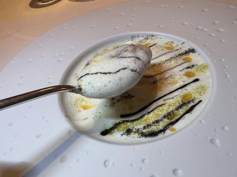 Ristorante Iacobucci - Seppia, spuma d’aglio, ‘nduja e lime