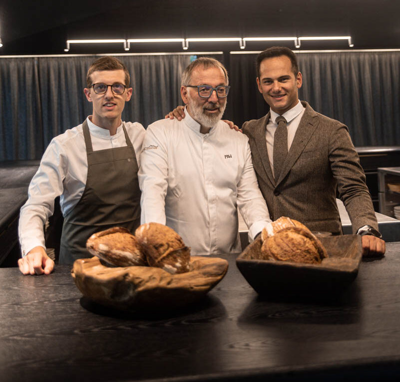 Atelier Moessmer - Norbert Niederkofler con Mauro Siega e Lukas Gerges (credits Lorenzo Polato)