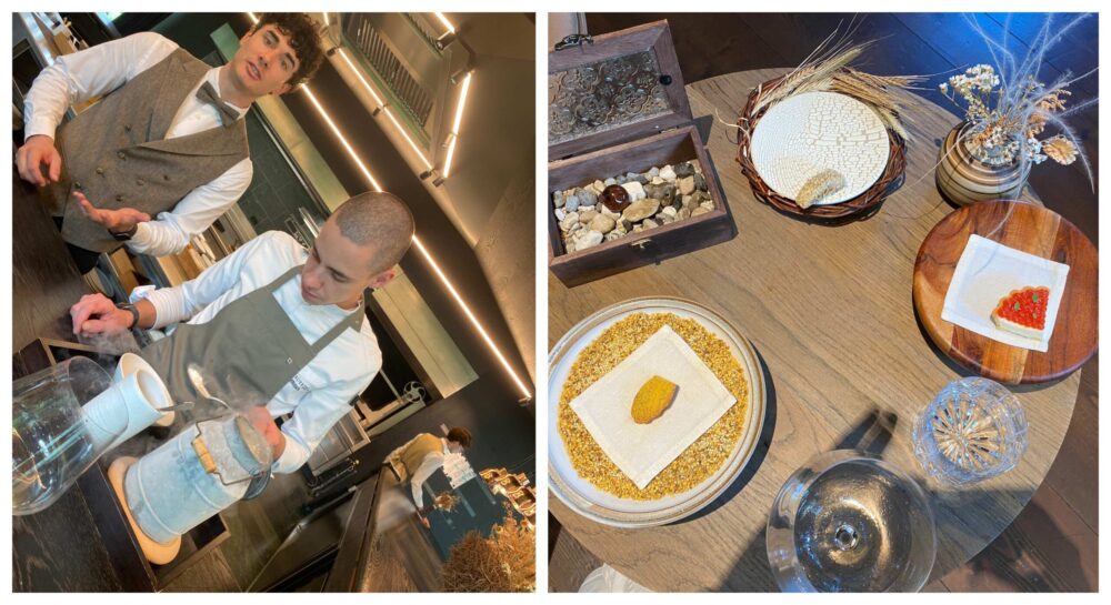 Atelier Moessmer- praparazione del biancomangiare e coccole finali