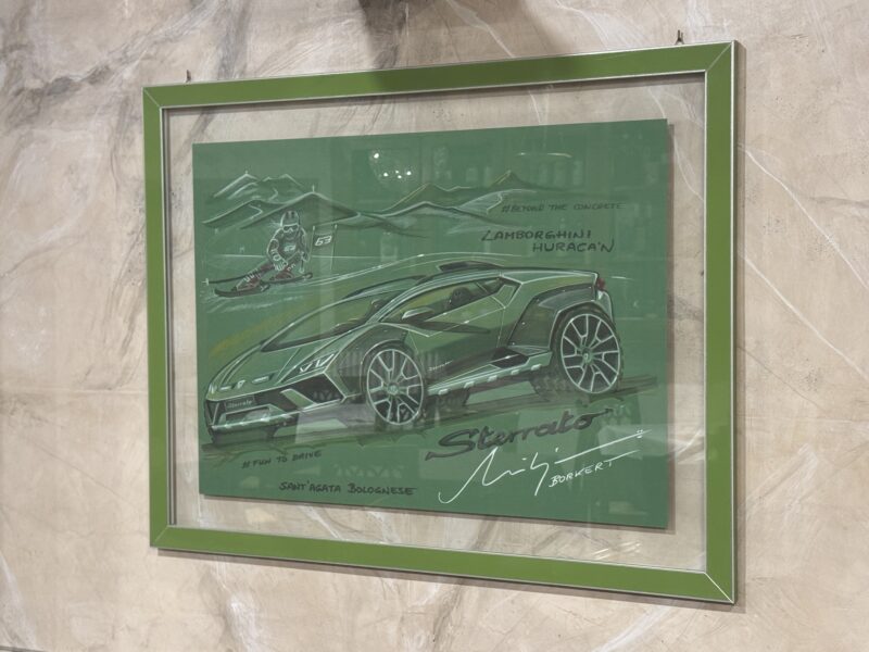 Dipinti Lamborghini a Sant'Agata Bolognese Pizzeria Maggi 1953