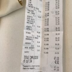 Lo scontrino di Domenica