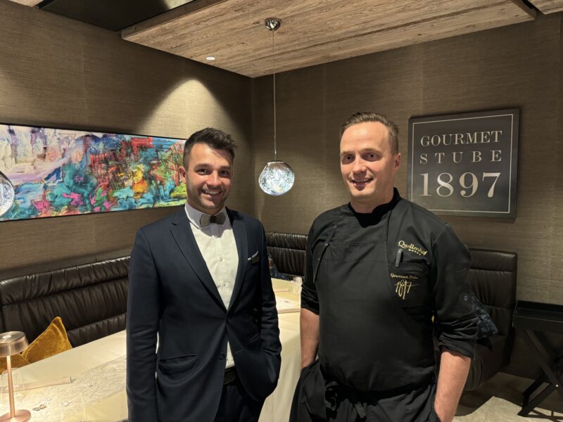 Matteo Lattanzi e lo chef Mayr