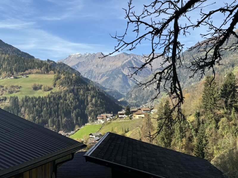 la bellissima vista dal maso di Rosi Mangger in Alto Adige