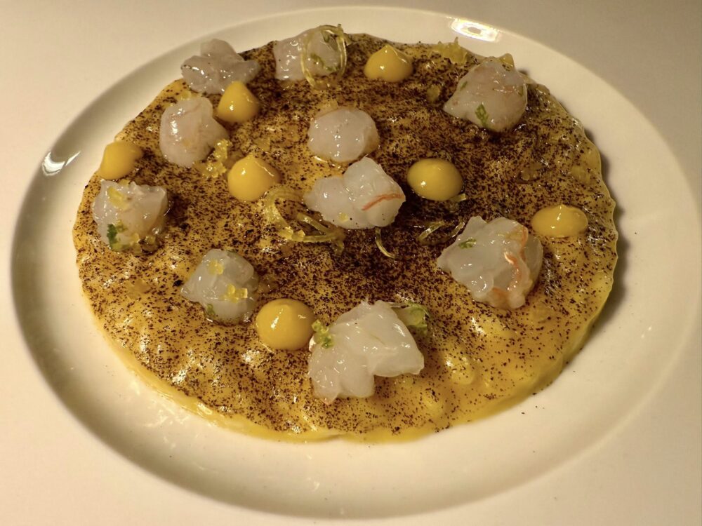 Ineo Restaurant Roma - Risotto al limone bruciato e scampi