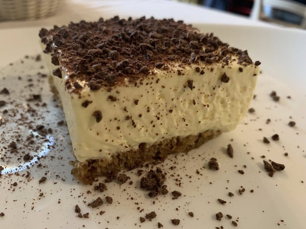 Dieci sedie a Tuscania, il tiramisù