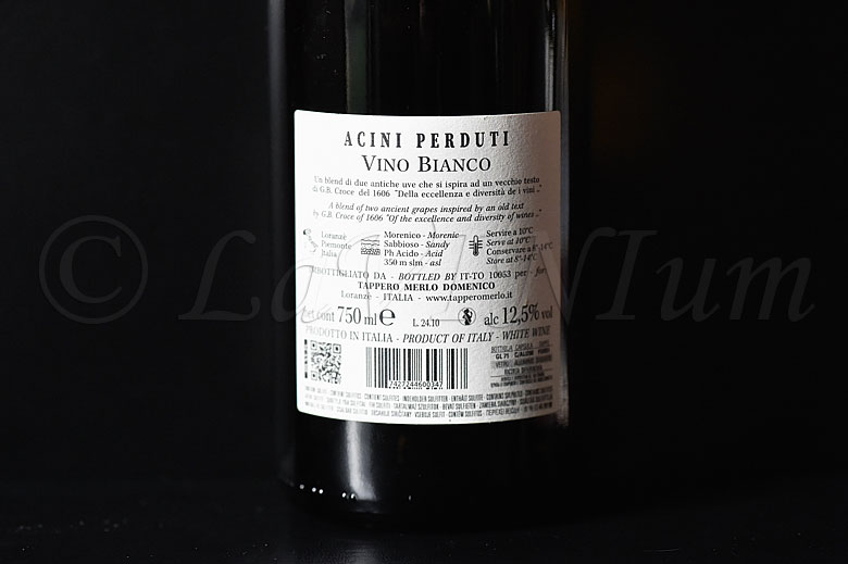 Acini Perduti Bianco -Tappero Merlo