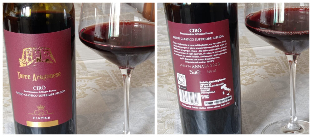 Cirò Rosso Classico Superiore Riserva Dop 2020 Baroni Capoano