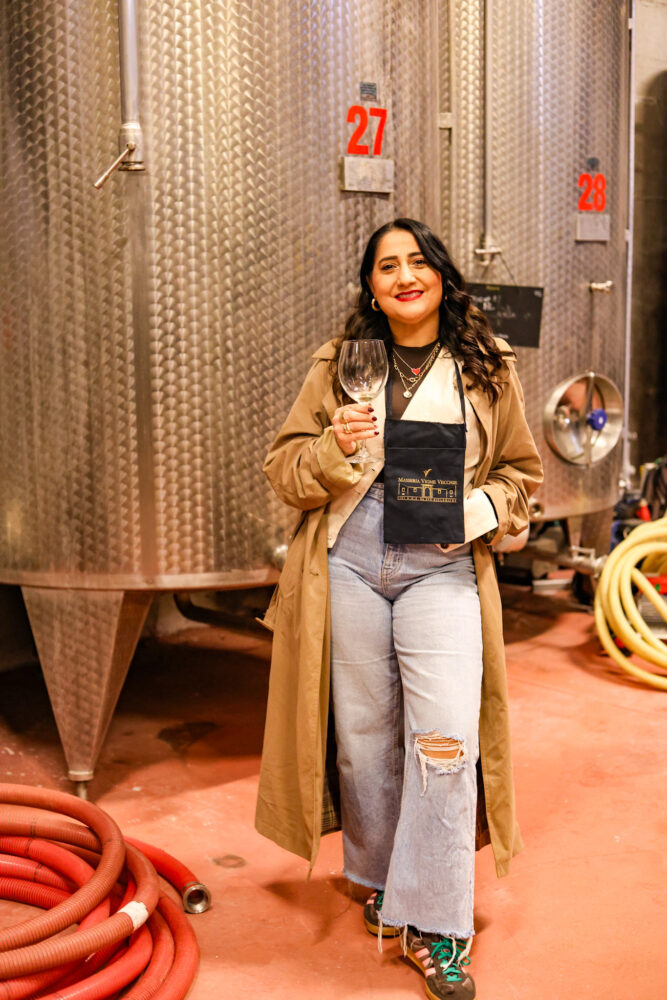 Masseria Vigne Vecchie, Ornella Buzzone in cantina