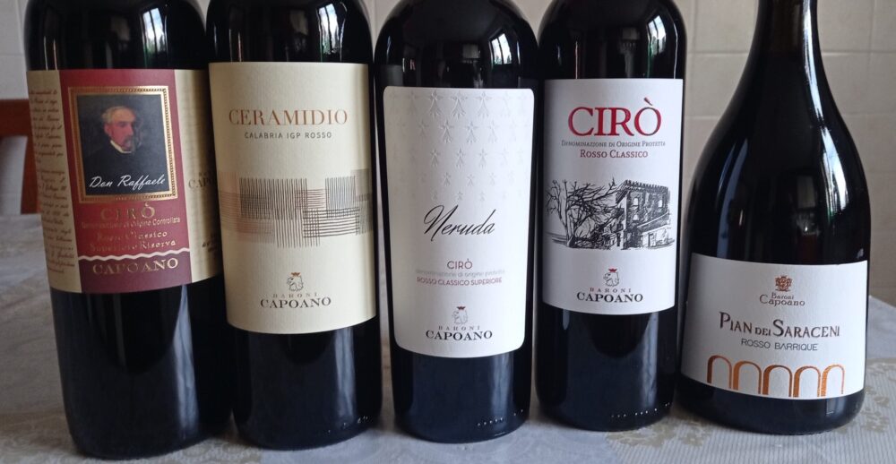 Vini rossi Baroni Capoano - Nuove annate