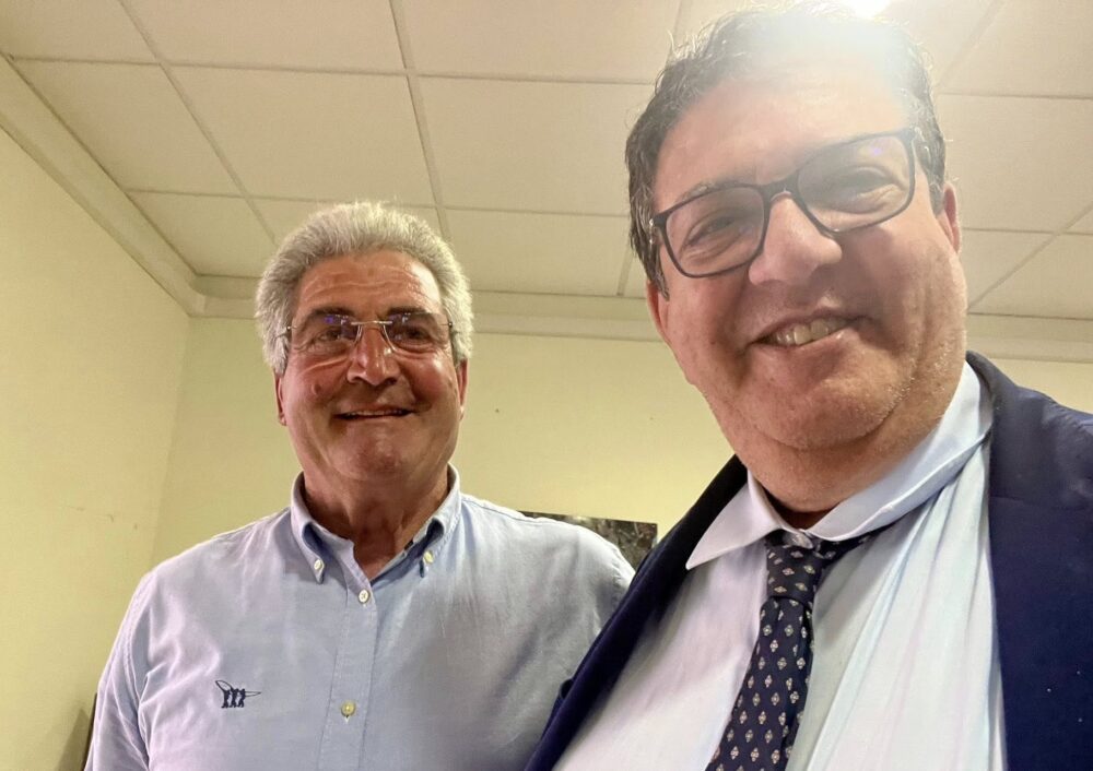 Con Pasqualino Di Prisco, bravissimo produttore di Fontanarosa Comunità