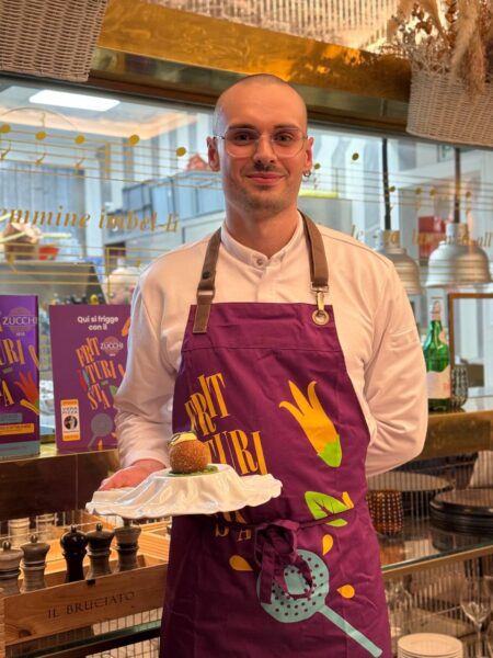 Eric Dalla Battista con la sua preparazione “La forza del tempo, in Valpolicella”