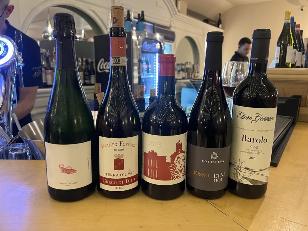 Vini in degustazione