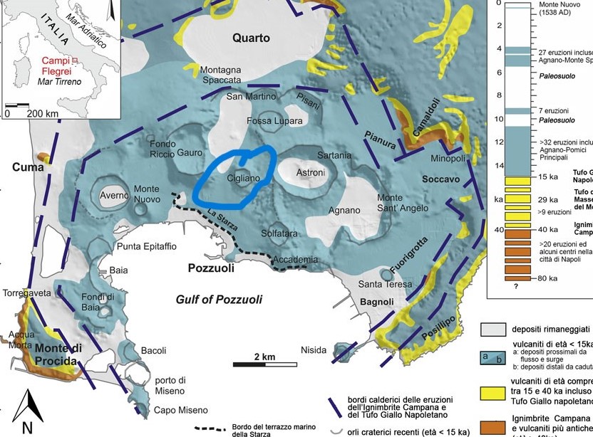 Schema geologico Campi Flegrei