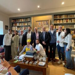 Produttori Umbria olio evo negli Emirati Arabi, chef Valentina Alunni, Giulia Storti, Fausto Borella, Federico Sisti