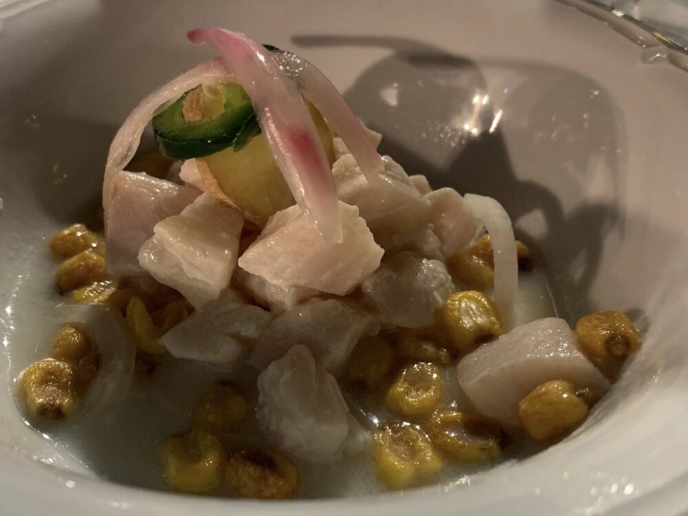 La Taverna del Mozzo, ceviche di ricciola