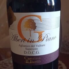 Alberi in Piano Aglianico del Vulture Riserva Superiore Docg 2020 Cantina Il Passo