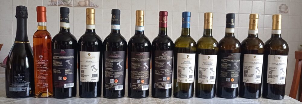 Controetichette vini Villa Mattilde