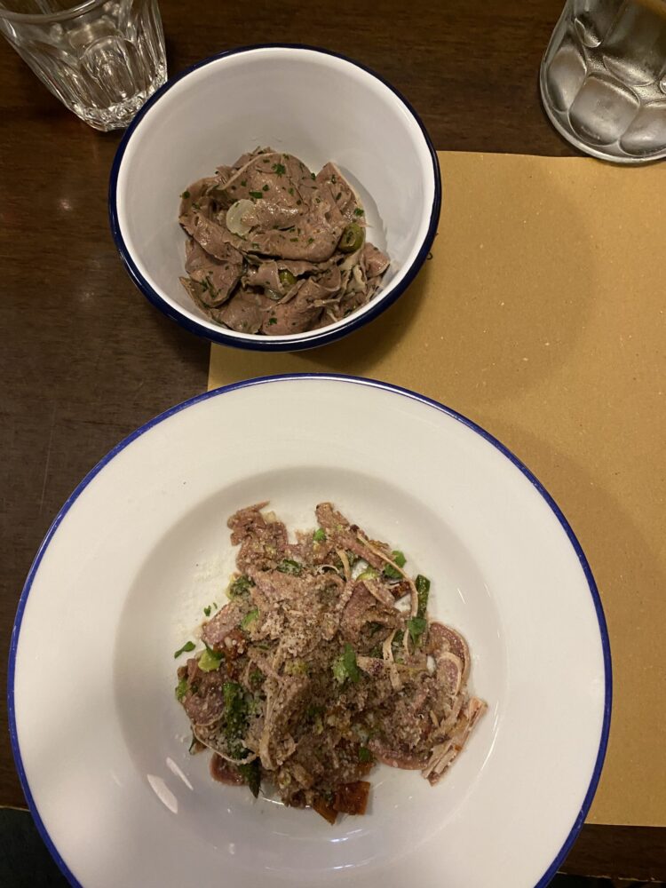 Trippa - insalate di polmone e di esofago