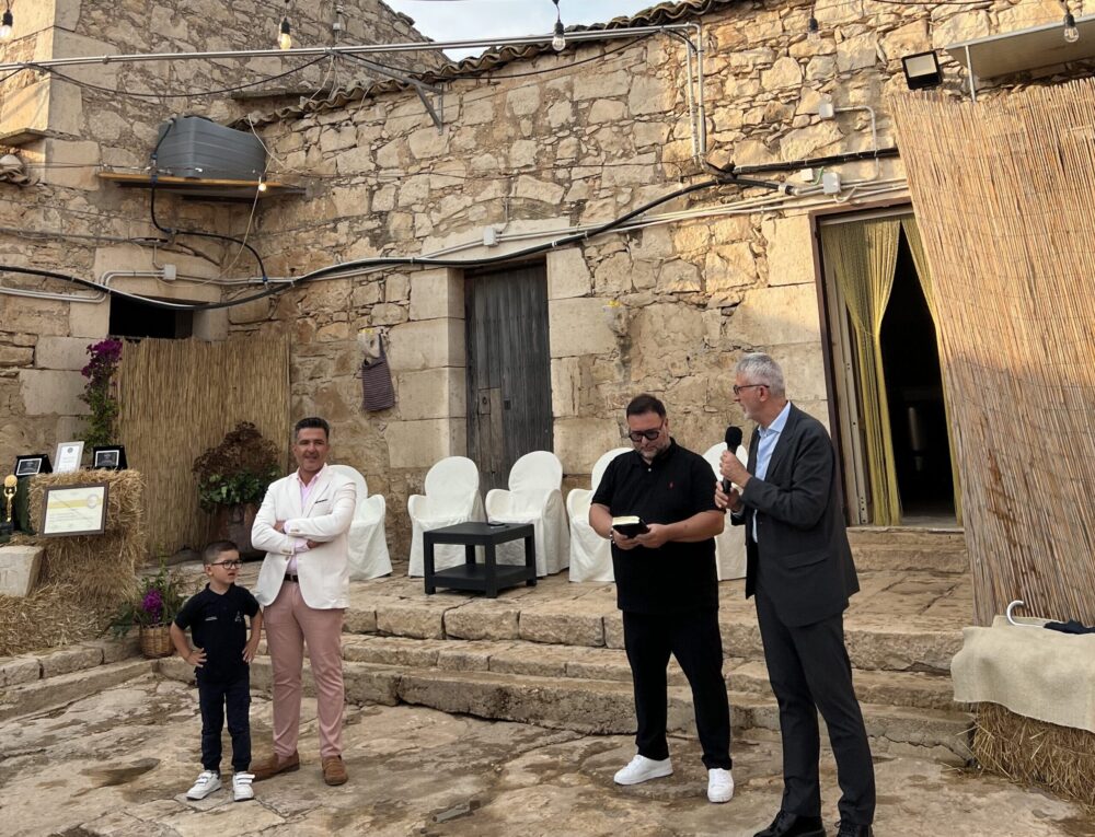 Alessandro Cristione e il sindaco di Ragusa