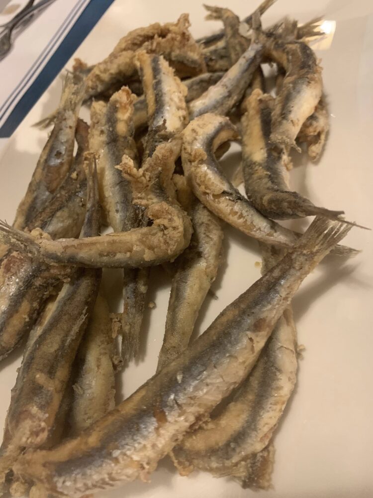 'A Tartana ad Acciaroli, frittura di alici