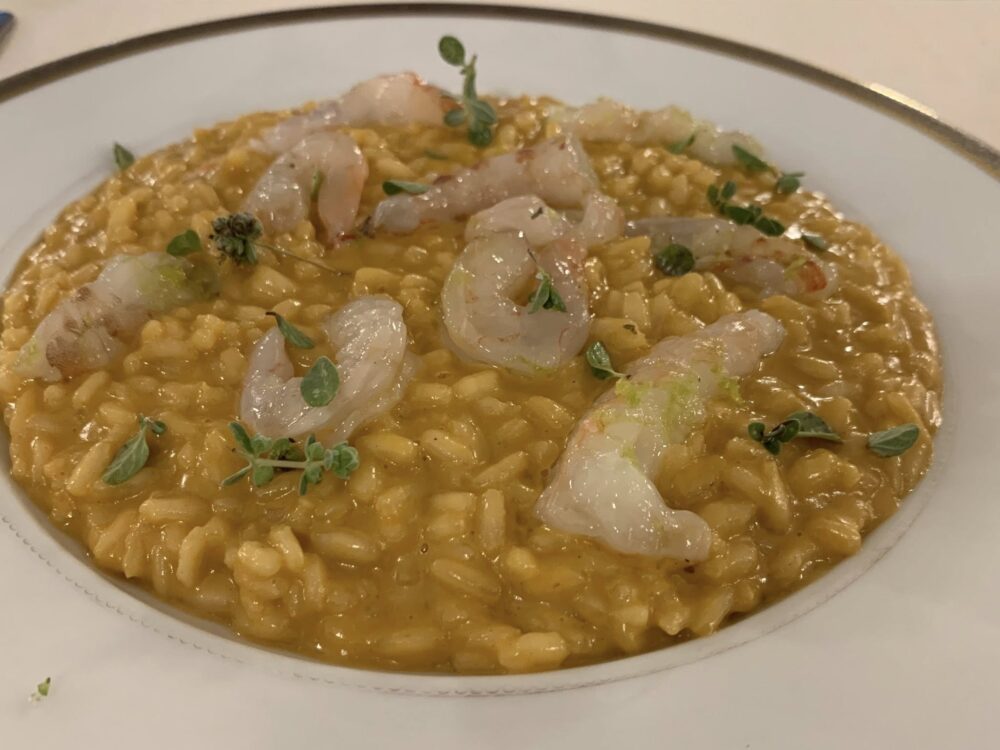 Ristorante Gallo a Roma, risotto, assoluto di crostacei