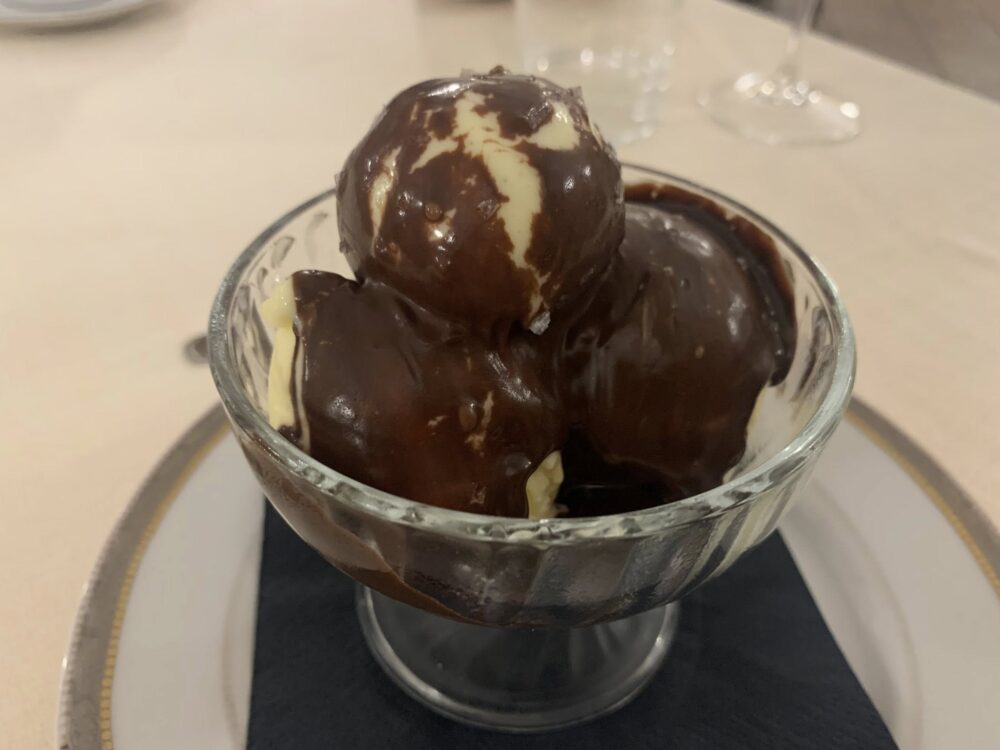 Ristorante Gallo a Roma, il gelato alla crema