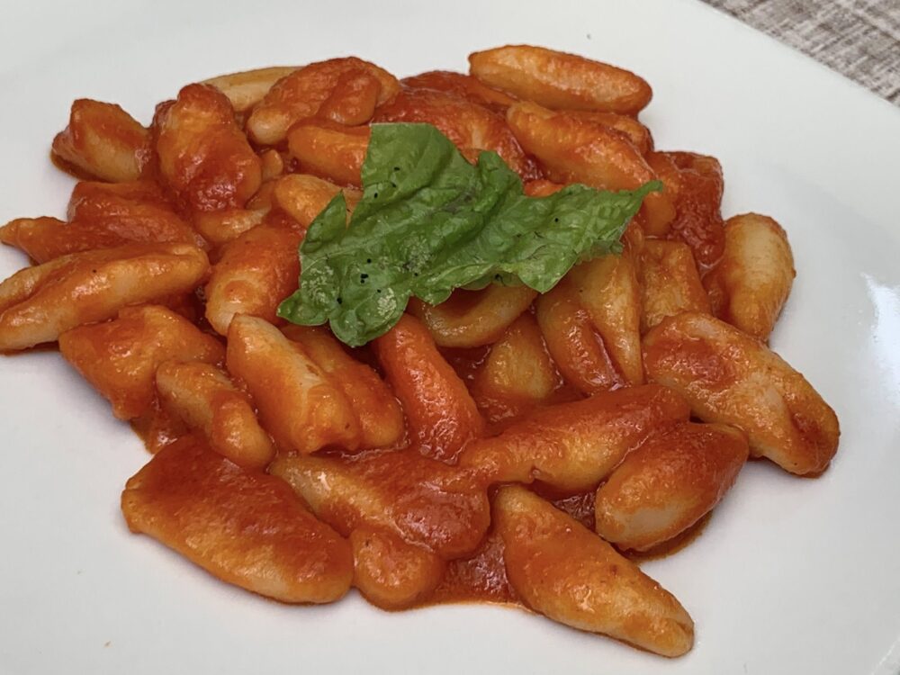 La Baita a Cuccaro Vetere, cavatelli al pomodoro fresco