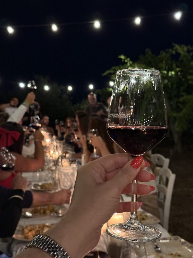 Brindisi fine serata - The Floor is Lava, Sorrentino Vesuvio Vite Vulcaniche