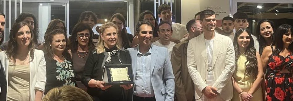 Con famiglia e collaboratori