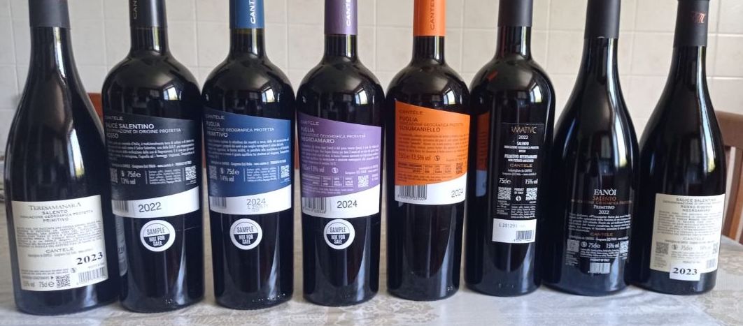 Controetichette Vini rossi Cantele - Nuove annate